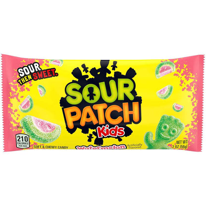 SOUR PATCH KIDS Watermelon Soft & Chewy Candy, Bulk Candy, 24 - 2 oz Bags