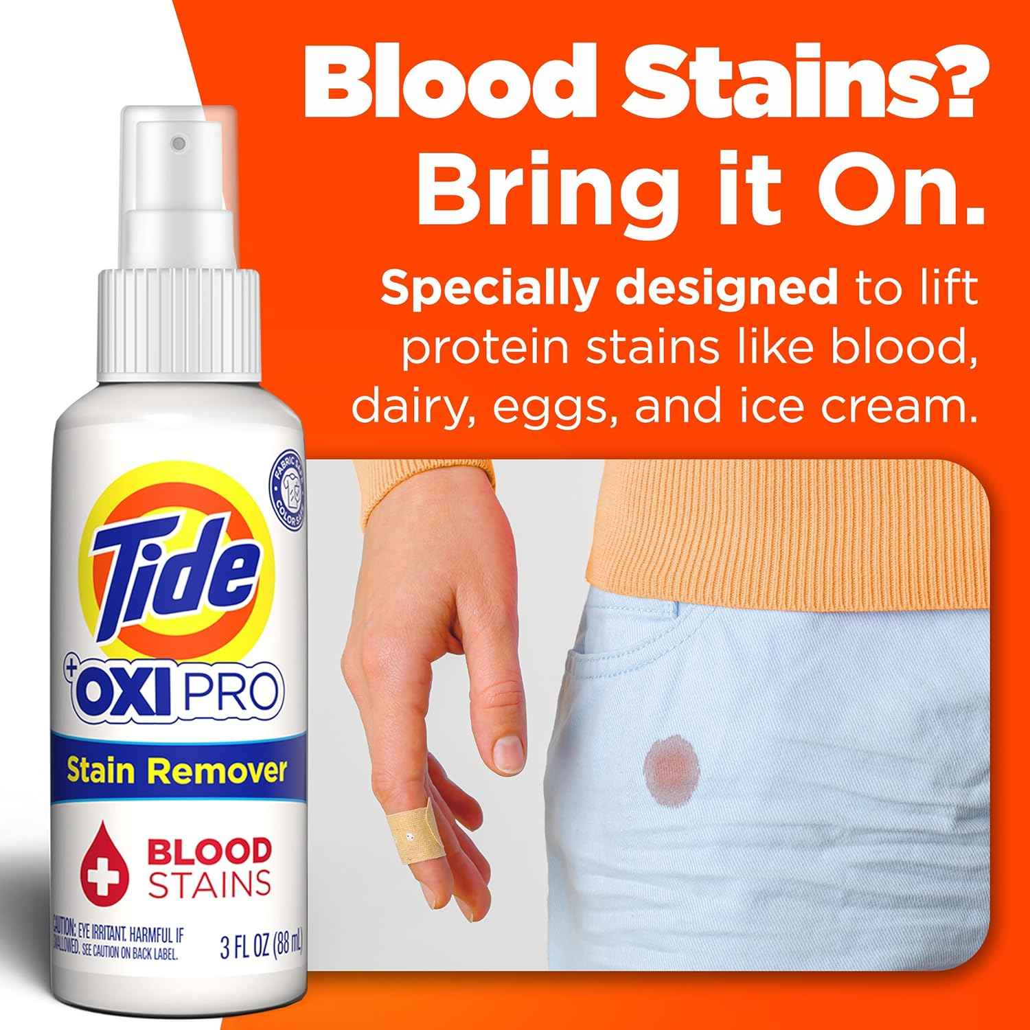 Tide Laundry Stain Remover Ultimate Stain Pack - Wine, Blood, and Grease Stain Remover