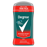 Degree Men Original Protection Deodorant Intense Sport 2 Count 48-Hour Odor Protection Deodorant for Men 3 oz