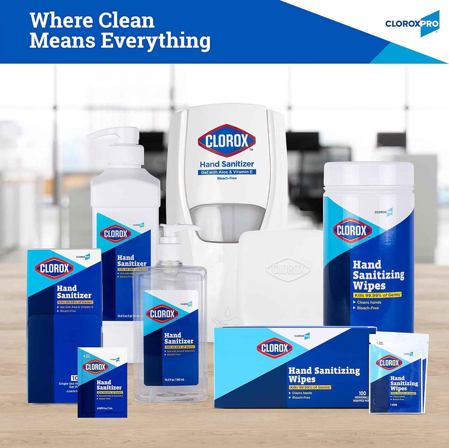 Clorox Pro Alcohol Free Hand Sanitizer Wipes with BZK, Gentle Bleach-Free Sanitizing Wipes for Hands - 0.13% BZK Formula, FDA Registered, Resealable Bulk Canister