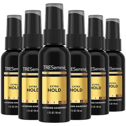 TRESemmé Travel Hairspray, Extra Hold,  Non-Aerosol Hair Spray for Layering, Anti-Humidity, Anti-Frizz Hair Products