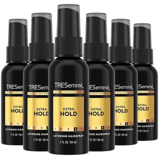 TRESemmé Travel Hairspray, Extra Hold,  Non-Aerosol Hair Spray for Layering, Anti-Humidity, Anti-Frizz Hair Products
