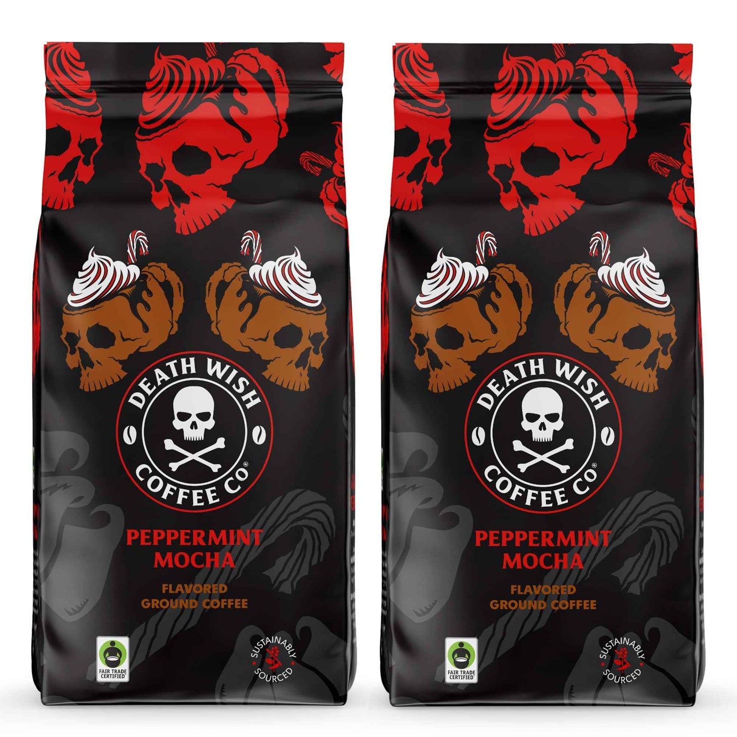 Death Wish Coffee, Organic and Fair Trade Ground Coffee, 16 oz