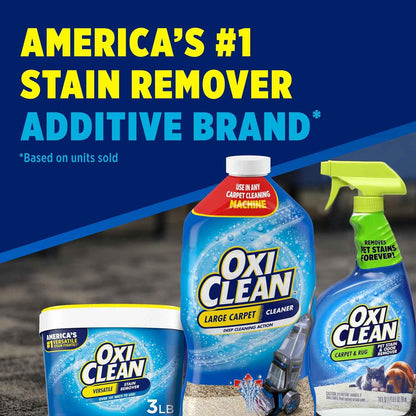 OxiClean Large Carpet Cleaner Liquid Solution for Steam Cleaning Machines, 64 fl oz
