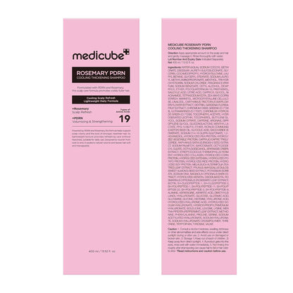 medicube Rosemary PDRN Clarifying Thickening Shampoo | Cooling, Clarifying Care for Thinning, Weak & Flaky Hair | Amino Acid Complex for Stronger, Thicker-Looking Hair | Korean Hair Care, 13.52 fl.oz