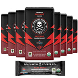 Death Wish Coffee Instant Dark Roast Coffee Packets, Bold & Intense Blend of Arabica & Robusta Beans, USDA Organic