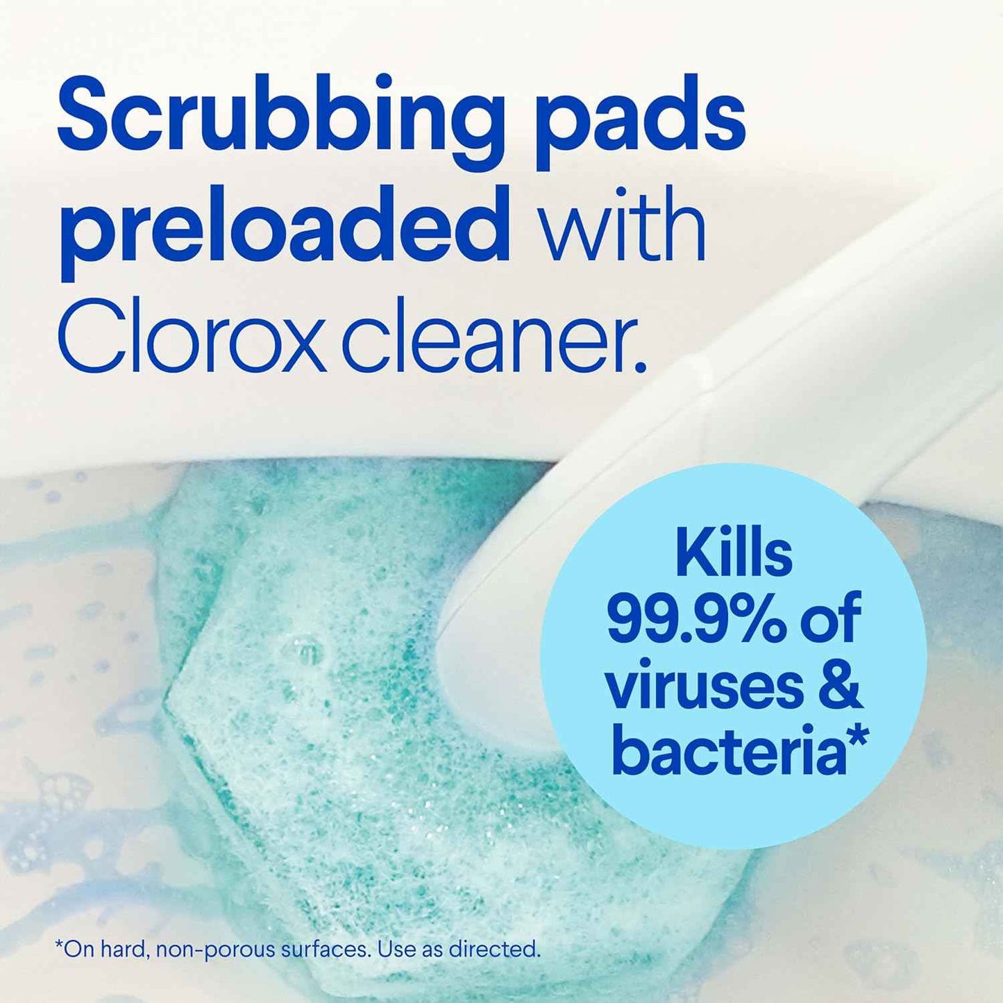 Clorox ToiletWand Toilet Cleaner Refills, Toilet brush, Rainforest Rush, 10 Ct