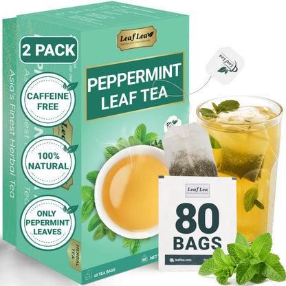 Peppermint - 80 Tea Bags (Pack of 2)