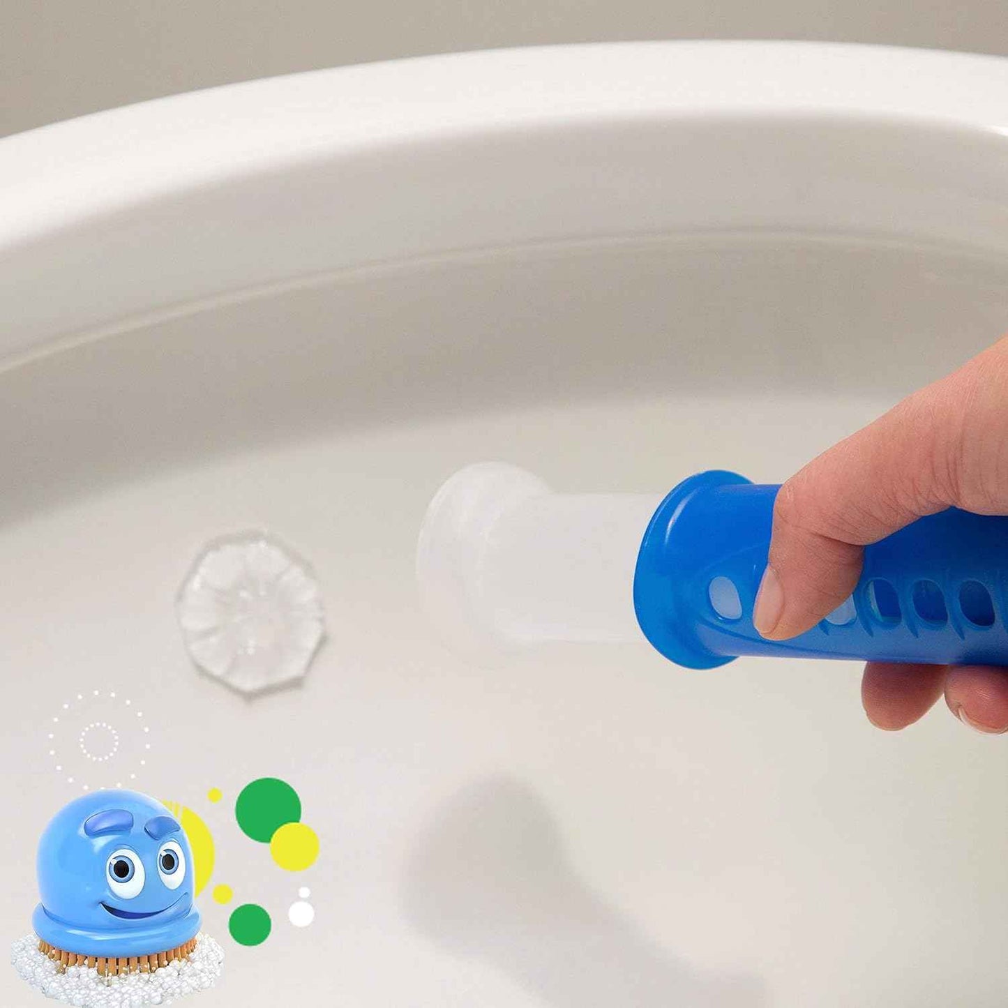 Scrubbing Bubbles Fresh Gel Toilet Bowl Cleaning Stamps, Helps Keep Toilet Clean and Helps Prevent Limescale & Rings, 1 Dispenser with 6 Fresh Gel Stamps
