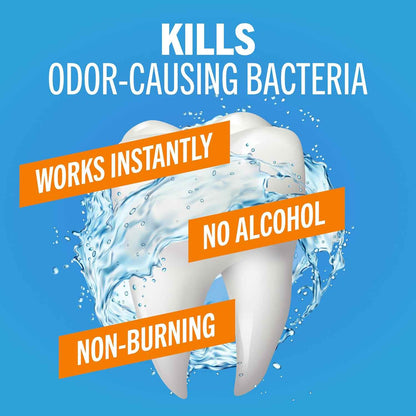 TheraBreath Fresh Breath Oral Rinse, Invigorating ICY Mint Flavor, Dentist Formulated and ADA-Accepted Mouthwash for Bad Breath pH-Balanced, Alcohol Free & Non-Burning