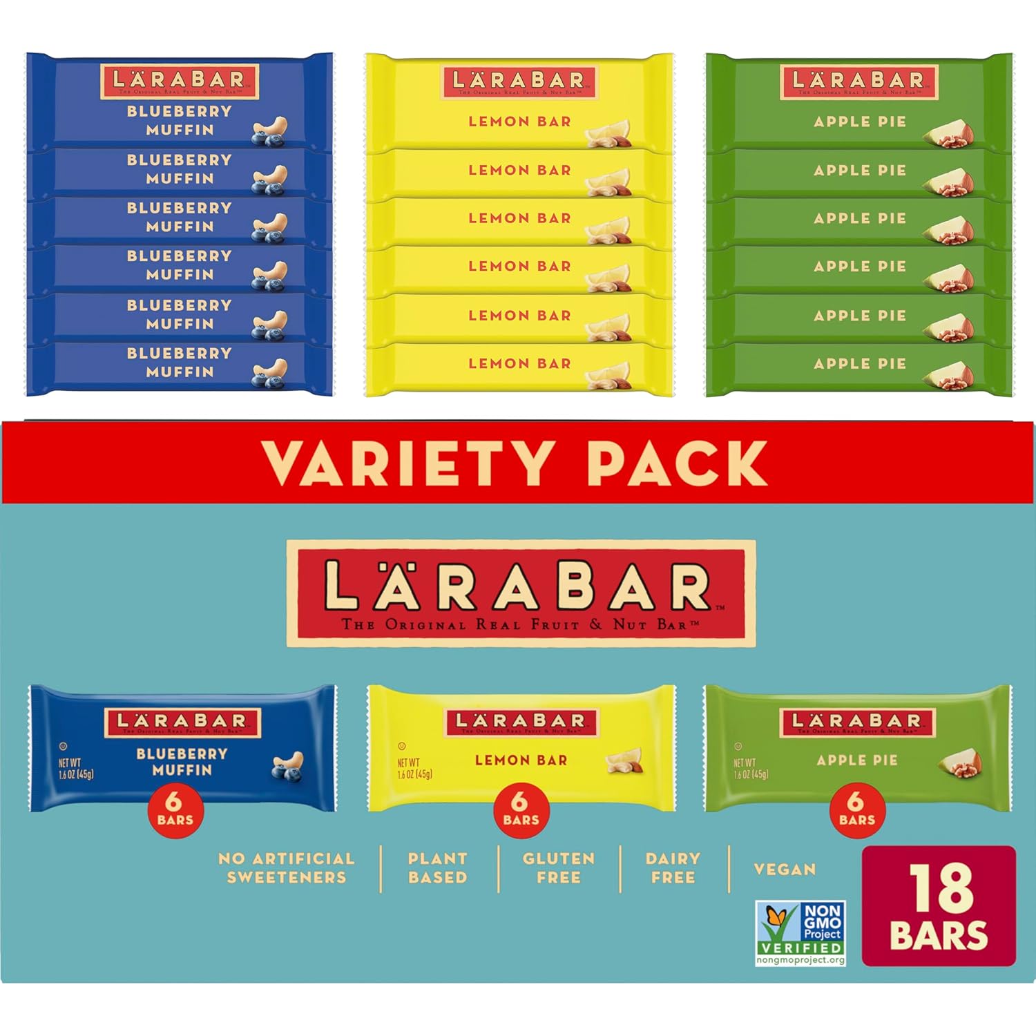 LARABAR_Fruit_&_Nut_Bars_Variety_Pack_18_Count_(1.6_oz_Each),_Blueberry_Muffin_Lemon_Apple_Pie,_Vegan_Gluten_Free_Dairy_Free_Plant_Based,_Granola_Snack_Bars_Breakfast_Snacks_For_Adults