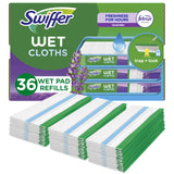 Swiffer Sweeper Wet Mopping Cloth Multi Surface Refills, Mops for Floor Cleaning, Febreze Lavender Scent
