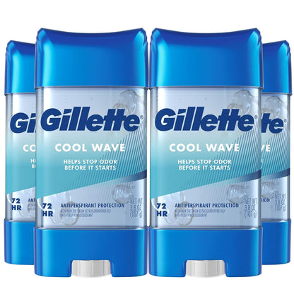 Gillette_Antiperspirant_and_Deodorant_for_Men,_72hr_Clinical_Strength_Sweat_&_Odor_Protection,_Long_Lasting_Freshness,_Anti-White_Mark_Technology,_Clear_Gel,_Cool_Wave_Scent,_3.8_oz_(Pack_of_4)
