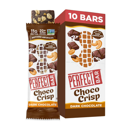 Perfect Bar Protein Bars, Gluten Free, Made with Organic Honey, Cookie Dough Texture, Refrigerated