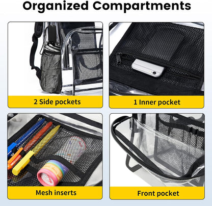 Vorspack_Clear_Backpack_Heavy_Duty_PVC_Transparent_Backpack_with_Reinforced_Strap_Stitches_&_Large_Capacity_for_College_Workplace_Security_-_Black