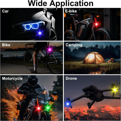 4PCS_Wireless_LED_Strobe_Lights_with_Remote_Control,_8_Colors_USB_Charing_Waterproof_Anti-Collision_Led_Emergency_Warning_Lights_for_Car_Motorcycle_Drone_Aircraft_Bike