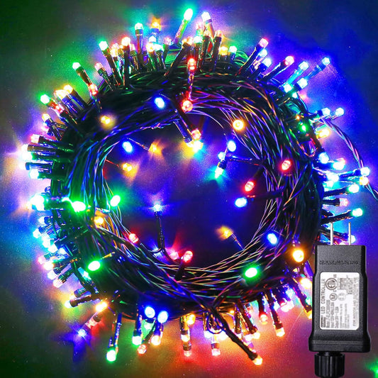 Blingstar_Christmas_Lights_Colored_String_Lights_33_Ft_100_LED_Waterproof_Multicolor_Twinkle_Lights_8_Modes_30_V_Plug_in_Fairy_String_Lights_for_Indoor_Outdoor_Xmas_Tree_Bedroom_Garden_Party_Decor