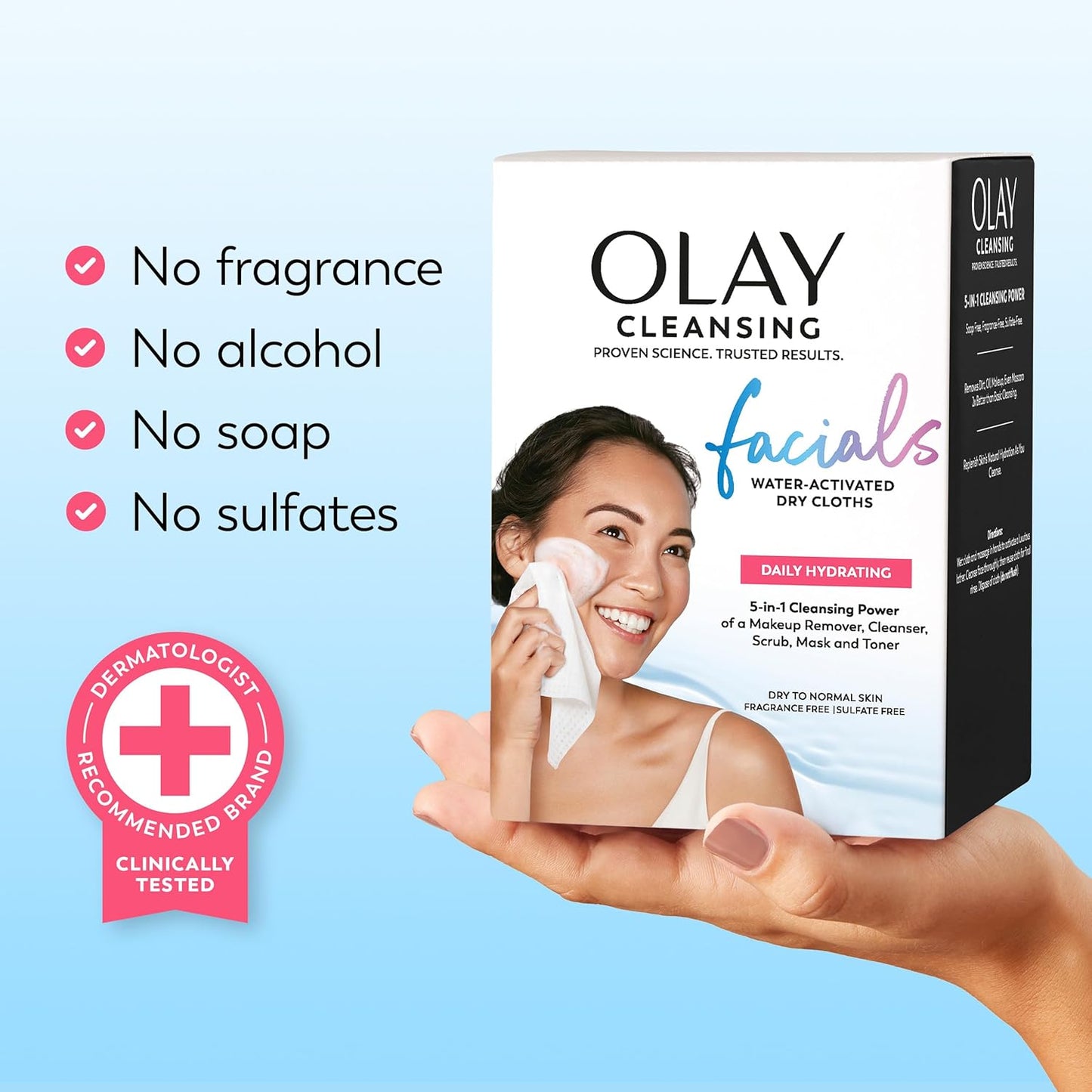 Olay_Makeup_Remover_Wipes,_Daily_Facials_Hydrating_Face_Cleanser_for_Normal_to_Dry_Skin,_Alcohol_&_Fragrance_Free,_Soft_Face_Wash_Towels,_Travel_Essentials_for_Women,_Convenient_Dry_Cloths,_66_ct