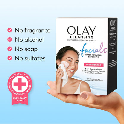 Olay_Makeup_Remover_Wipes,_Daily_Facials_Hydrating_Face_Cleanser_for_Normal_to_Dry_Skin,_Alcohol_&_Fragrance_Free,_Soft_Face_Wash_Towels,_Travel_Essentials_for_Women,_Convenient_Dry_Cloths,_66_ct