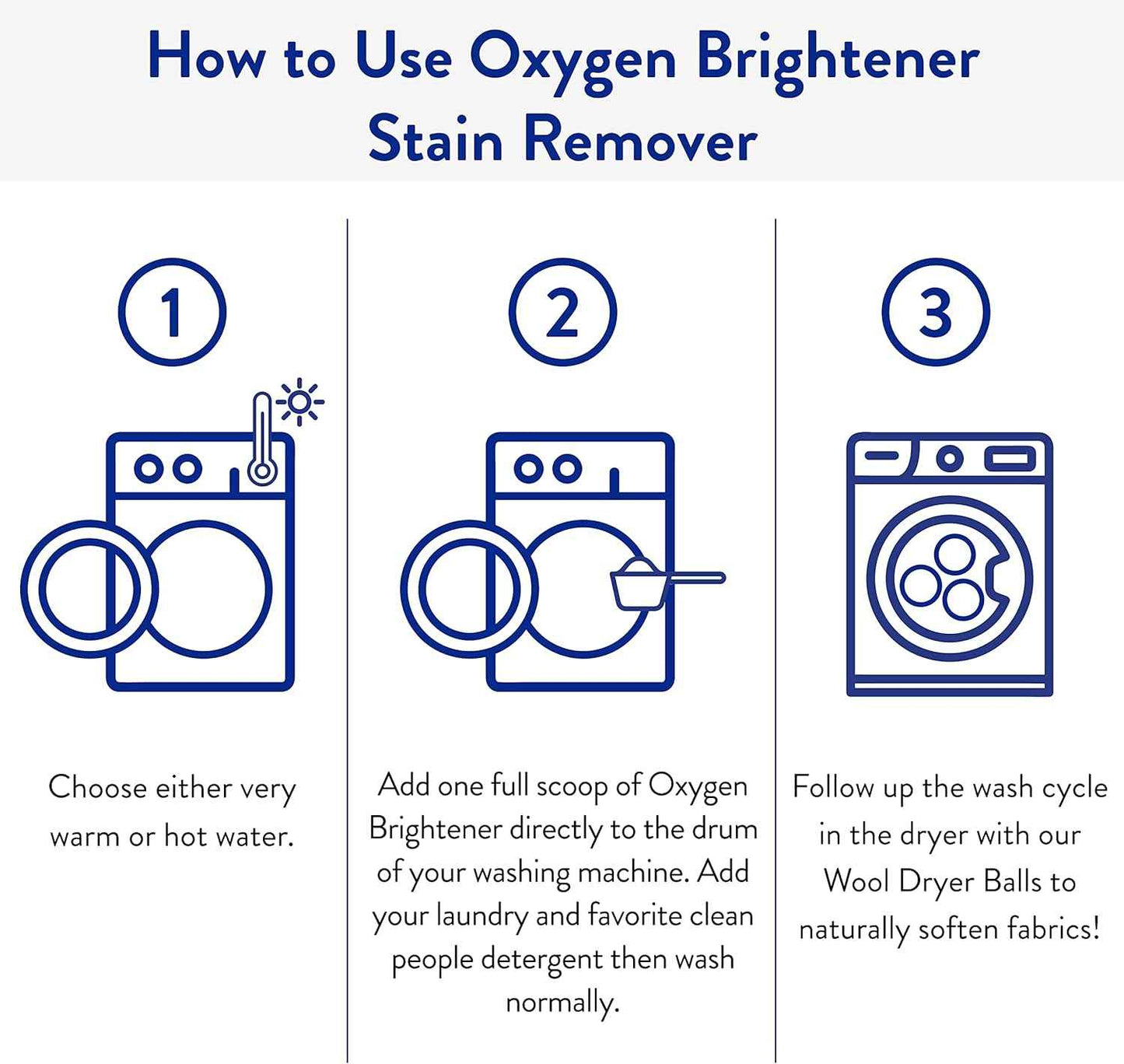 The Clean People Oxygen Brightener Stain Remover | Bleach Alternative, Simple Ingredients, Brightens Dull Whites AND Colors