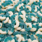 Gummy Candy Bulk BLUE RASPBERRY Rings 1 lb – Soft and Chewy Gummies in Resealable Bag, Light Sugar Coated, Gluten Free