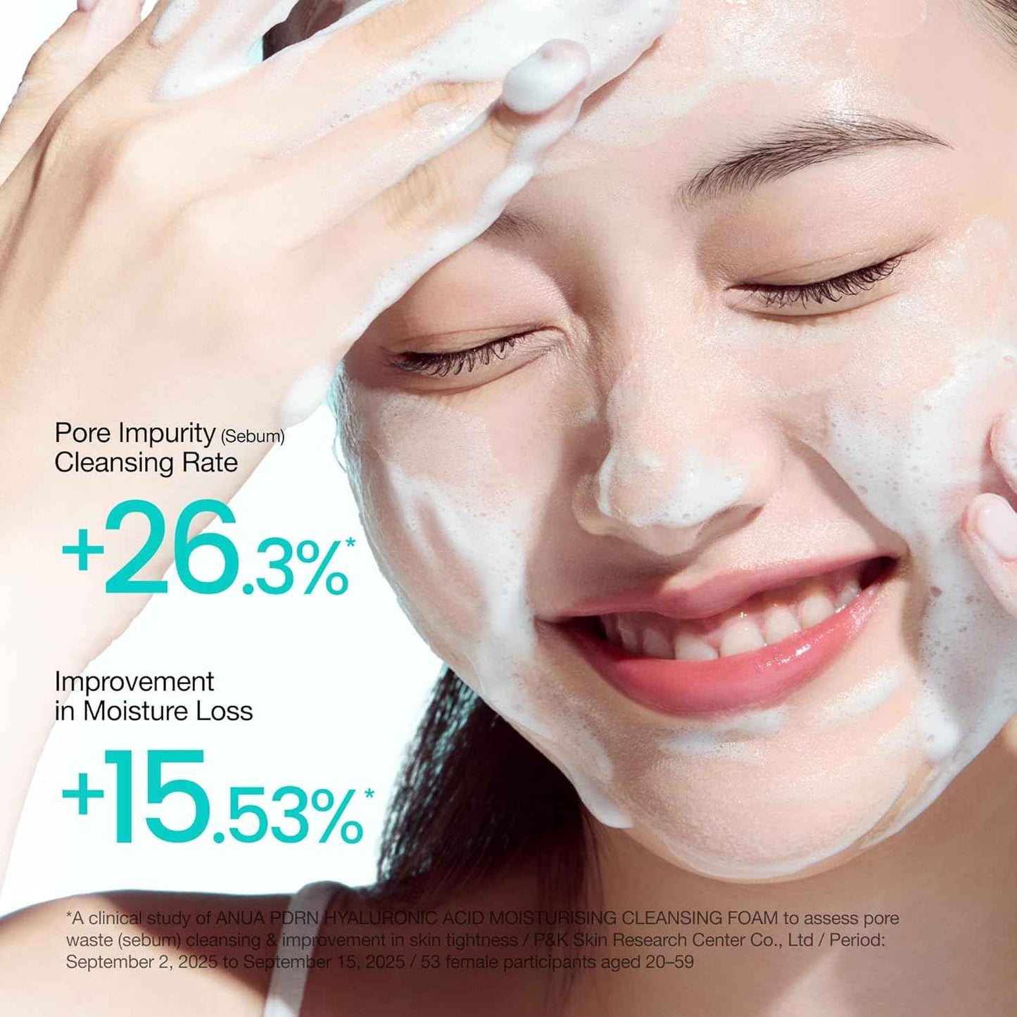 Anua PDRN Hyaluronic Acid Moisturizing Cleansing Foam, Daily Gentle Face Wash for Dry Skin, Salmon DNA Hydrating & Soft Facial Cleanser, Barrier Repair & Glow Glass Skin, Korean Skincare, 5.07 fl oz.