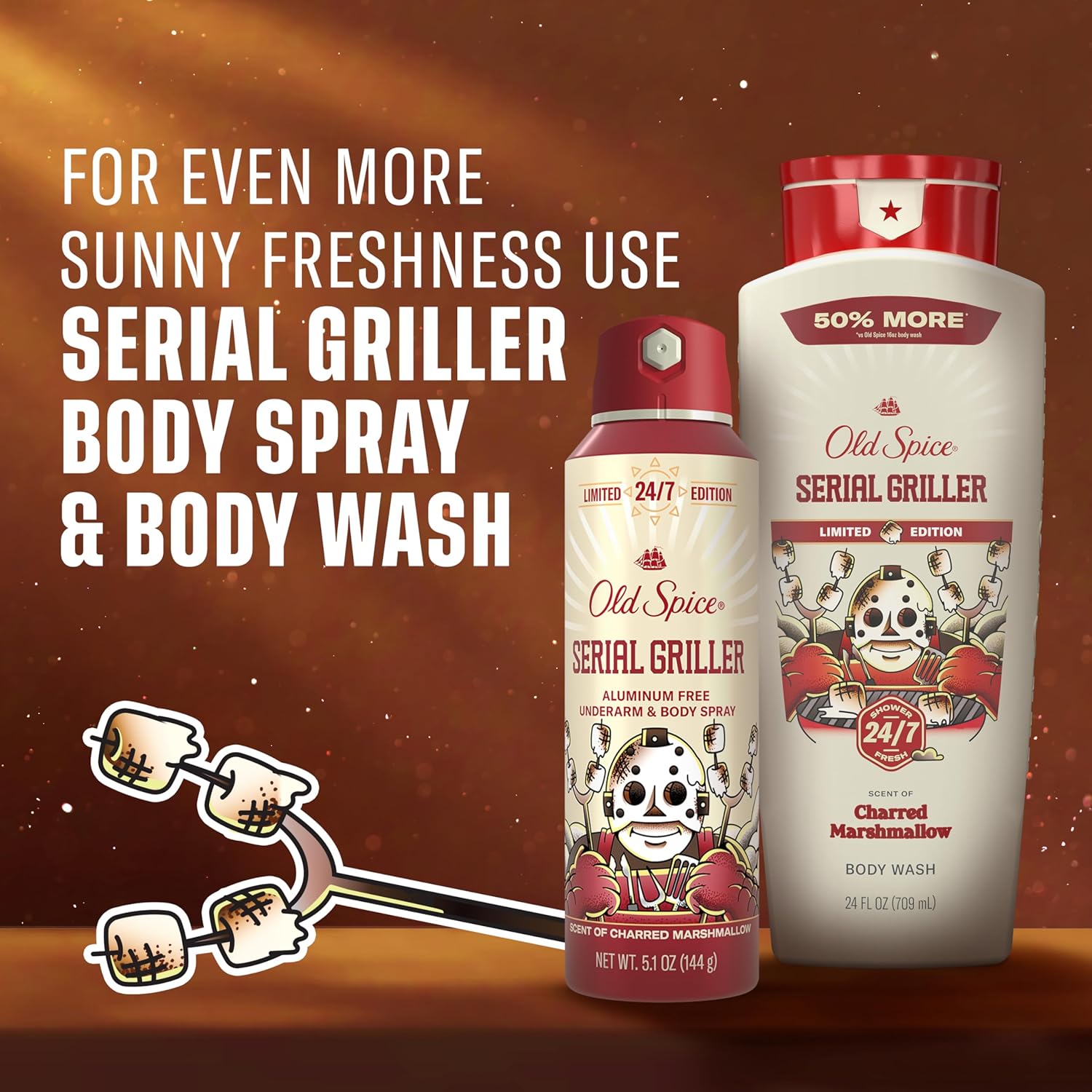 Old_Spice_Aluminum_Free_Body_Spray_for_Men,_Summerdudes,_24/7_Odor_Control,_24/7_Sunny_Freshness_&_Long_Lasting_Scent,_Limited_Edition,_Serial_Griller_with_Charred_Marshmallow_Scent,_5.1_oz