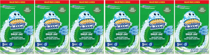 Scrubbing Bubbles Continuous Clean Toilet Drop-Ins, Automatic Blue Toilet Bowl Cleaner, Septic-Safe Tank Tablets Remove Hard Water Minerals & Limescale, Stain & Smell Protection