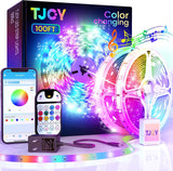 60ft/100ft/120ft Bluetooth LED Strip Lights,SMD 5050 Music Sync LED Lights Strip,RGB Color Changing LED Lights with Remote,Smart Phone APP Control,LED Lights for Bedroom,Ceiling,Room DIY