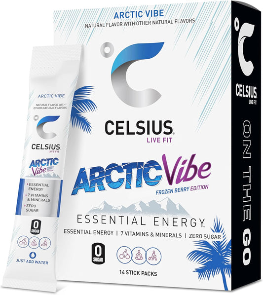 CELSIUS®_On-the-Go_Powder_Sticks_Arctic_Vibe,_Essential_Energy_2.5_Oz_(14_Sticks_per_Pack)