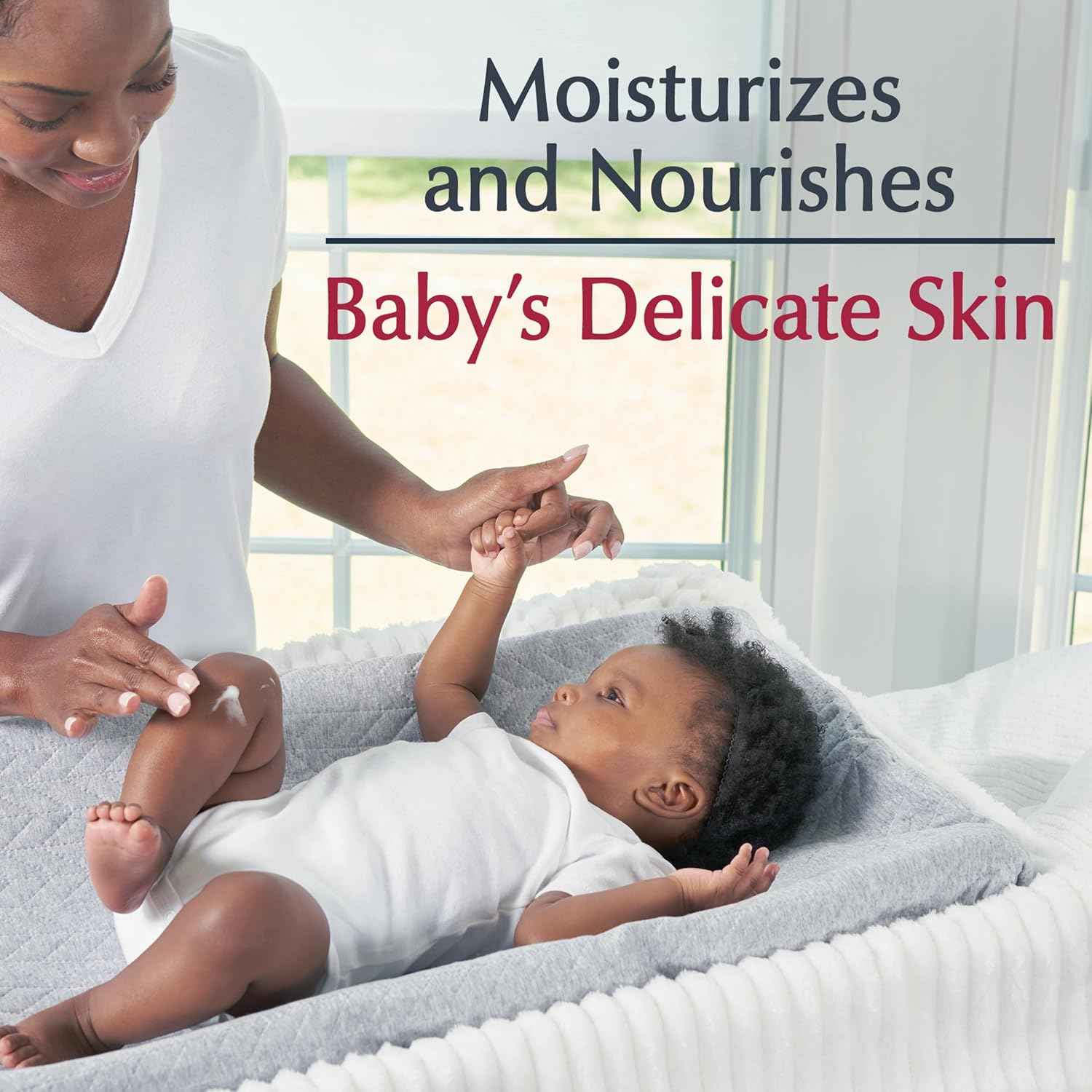 Eucerin Baby Body Lotion, Hypoallergenic and Fragrance Free Baby Lotion with Pro-Vitamin B5 and Shea Butter, 13.5 Fl Oz Bottle
