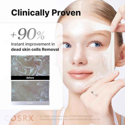 COSRX PDRN EXOSOME Glaze Wrapping Mask with SALMON DNA PDRN, Instant Glow, Easy Peel-Off Overnight Mask for Glass Skin, Firmness, Elasticity & Skin Texture Care, Mothers day gifts Korean Skin Care