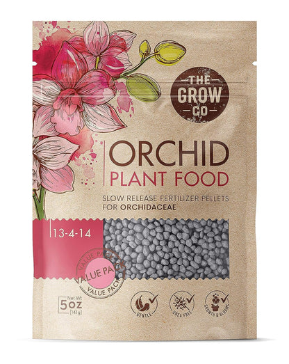 Orchid Plant Food (5 oz, 50+ Applications) - Bloom Booster Fertilizer Pellets for Orchids in Pots - Slow Release Nutrients for Healthy Flower &amp;amp; Reblooms
