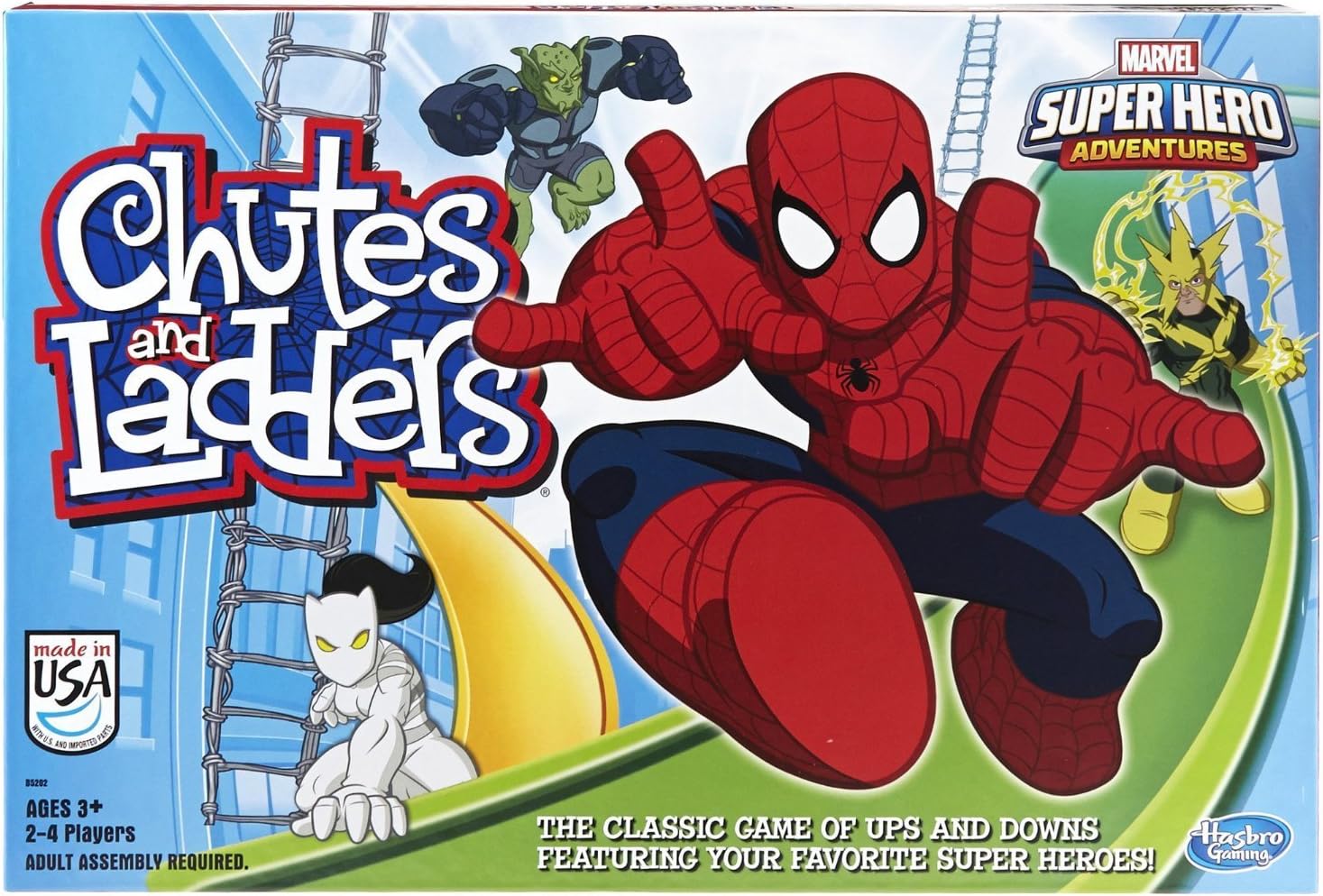 Hasbro_Gaming_Chutes_and_Ladders:_Marvel_Spider-Man_Edition_Board_Game_for_Kids_2-4_Players,_Preschool_Games,_Ages_3_and_Up_(Amazon_Exclusive)