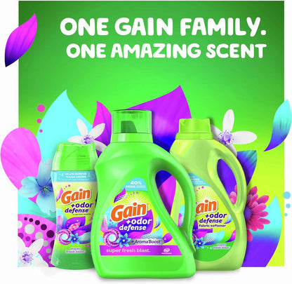 Gain Dryer Sheets Plus Odor Defense, Super Fresh Blast Scent, Helps fight static and odor, laundry sheets