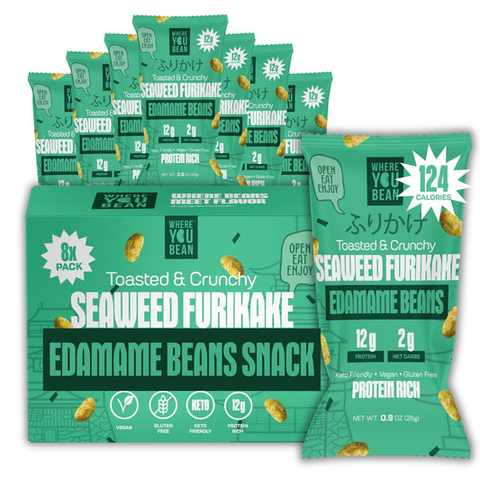 Where_You_Bean_Edamame_Beans_Snack_(Seaweed_Furikake)_-_Crunchy_and_Dry_Roasted_Edamame_Beans_-_High_Protein_Snacks,_Keto_and_Vegan_Healthy_Snacks_for_Adults_&_Low_Carb_Asian_Snack_0.9_oz_(Pack_of_8)