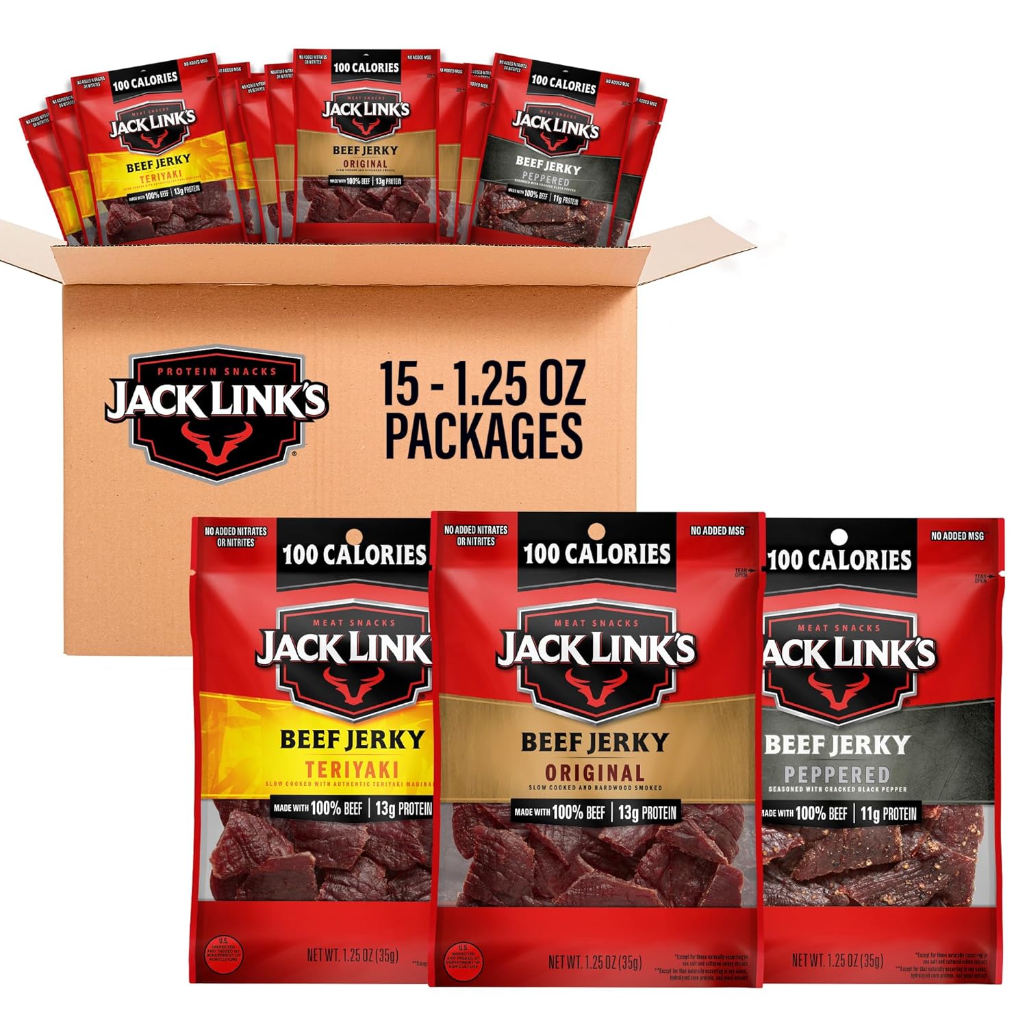 Jack_Link's_Beef_Jerky_Variety_Pack_–_Includes_Original,_Teriyaki_and_Peppered_Jerky,_Bulk_Protein_Snack_Pack,_Good_Source_of_Protein,_Meat_Snacks_Made_with_100%_Beef_–_1.25_Oz_(Pack_of_15)