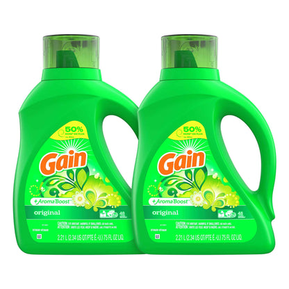 Gain Liquid Laundry Detergent, Lavender Scent, HE compatible, Laundry Detergent Liquid Soap