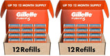 Gillette Fusion5 Mens Razor Blade Refills, Lubrastrip for a More Comfortable Shave
