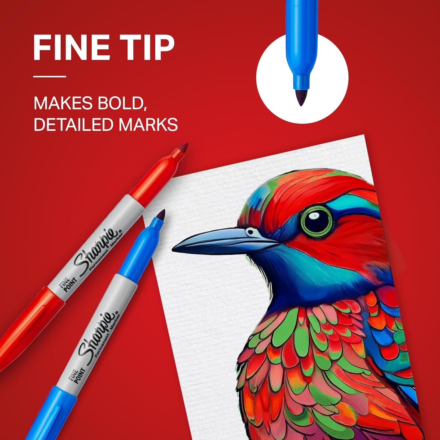 Sharpie_Permanent_Markers_|_Fine_Point_for_Bold_Details_|_BlackBlueRed_and_Green_Ink_Colours_|_4_Marker_Pens