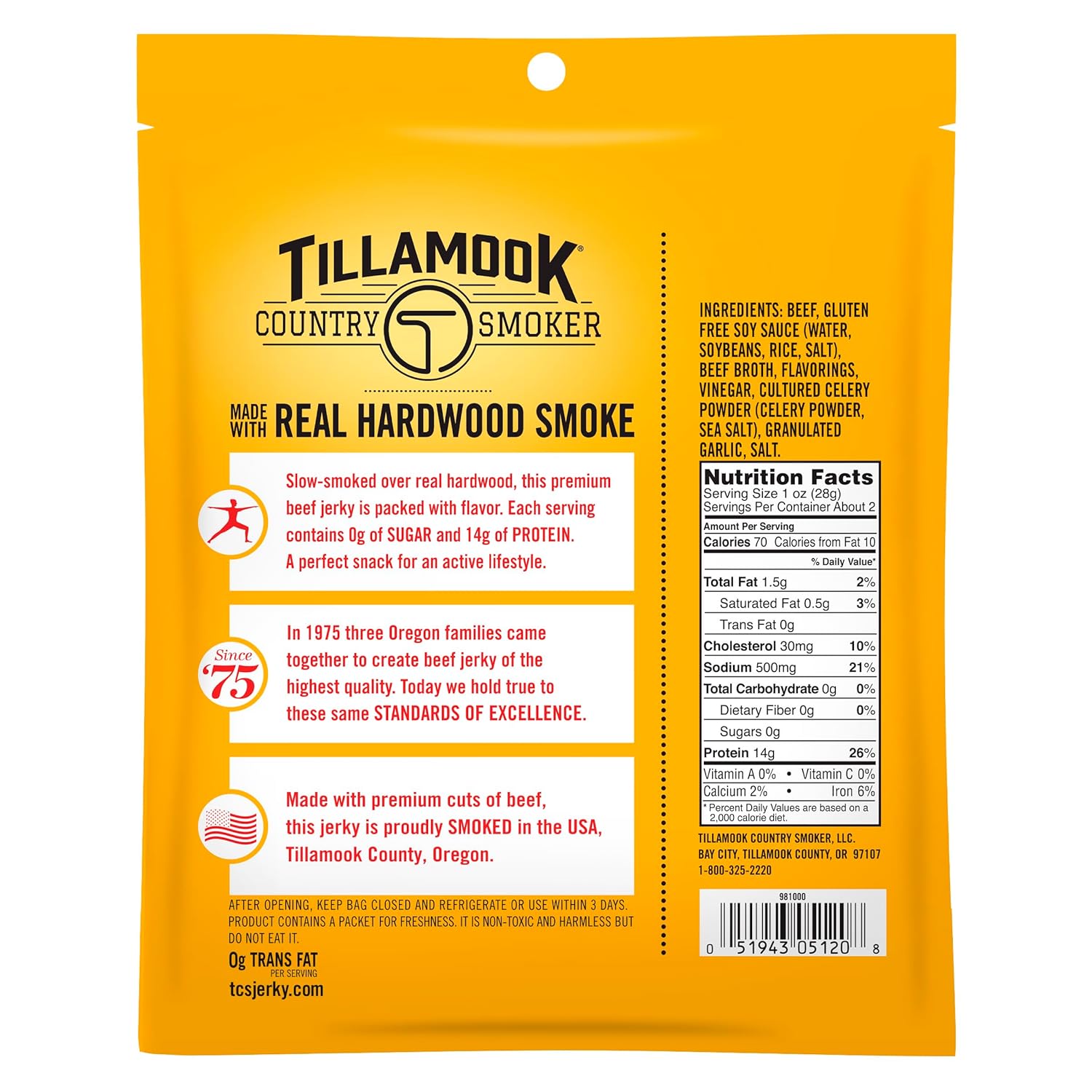 Tillamook_Country_Smoker_Zero_Sugar_Keto_Friendly_Beef_Jerky,_Original,_2.2_Ounce