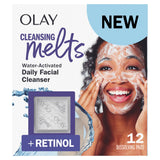 Olay Cleansing Melts + Vitamin C Face Cleanser, 12ct, Water-Activated Face Wash Cleans, Tones, and Refreshes Skin