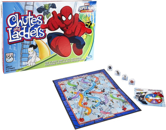 Hasbro_Gaming_Chutes_and_Ladders:_Marvel_Spider-Man_Edition_Board_Game_for_Kids_2-4_Players,_Preschool_Games,_Ages_3_and_Up_(Amazon_Exclusive)
