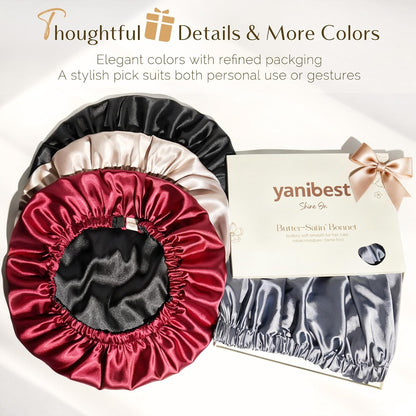 YANIBEST_Silk_Bonnet_Satin_Bonnet_for_Sleeping_Women_Men,_Adjustable_Double_Layer_Hair_Bonnet_for_Curly_Braids_Reduce_Frizz