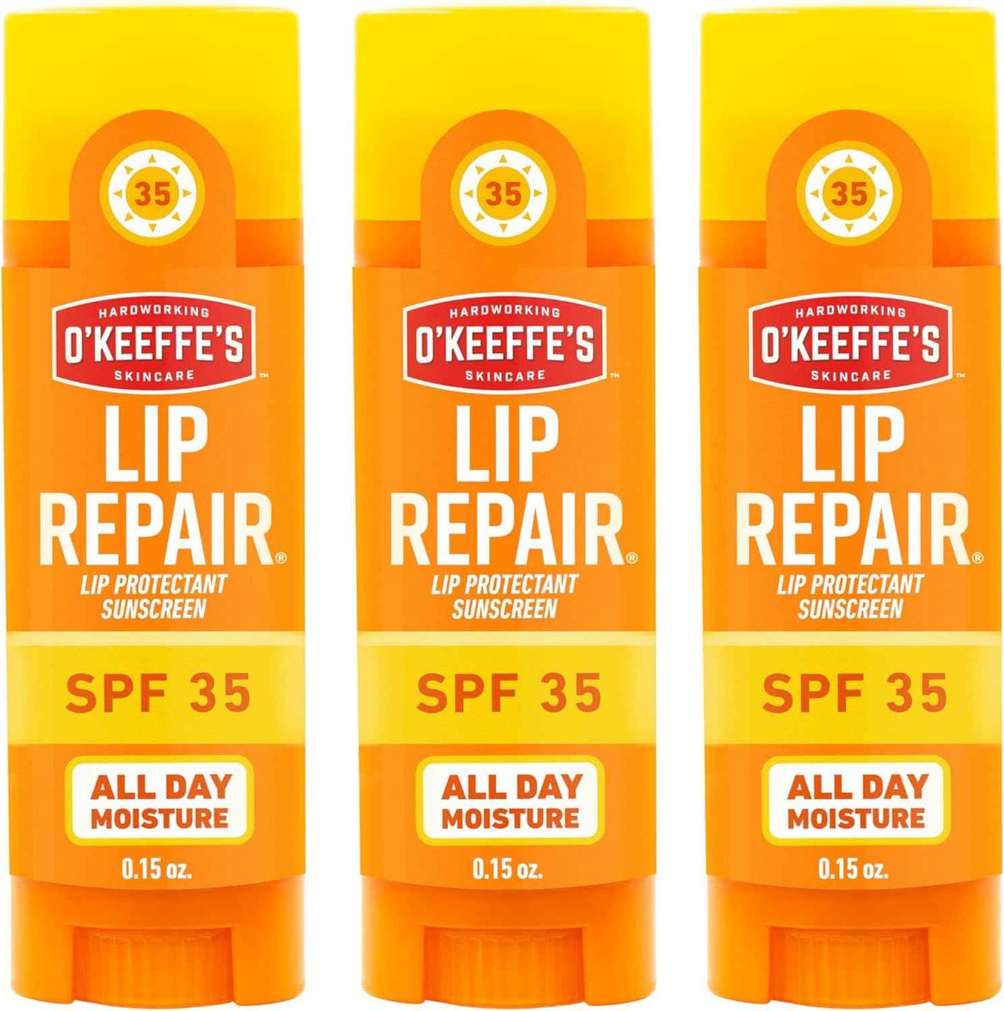 O'Keeffe's Lip Repair SPF 35 Lip Balm - Sun-Safe Moisturizer for Extremely Cracked, Dry Lips