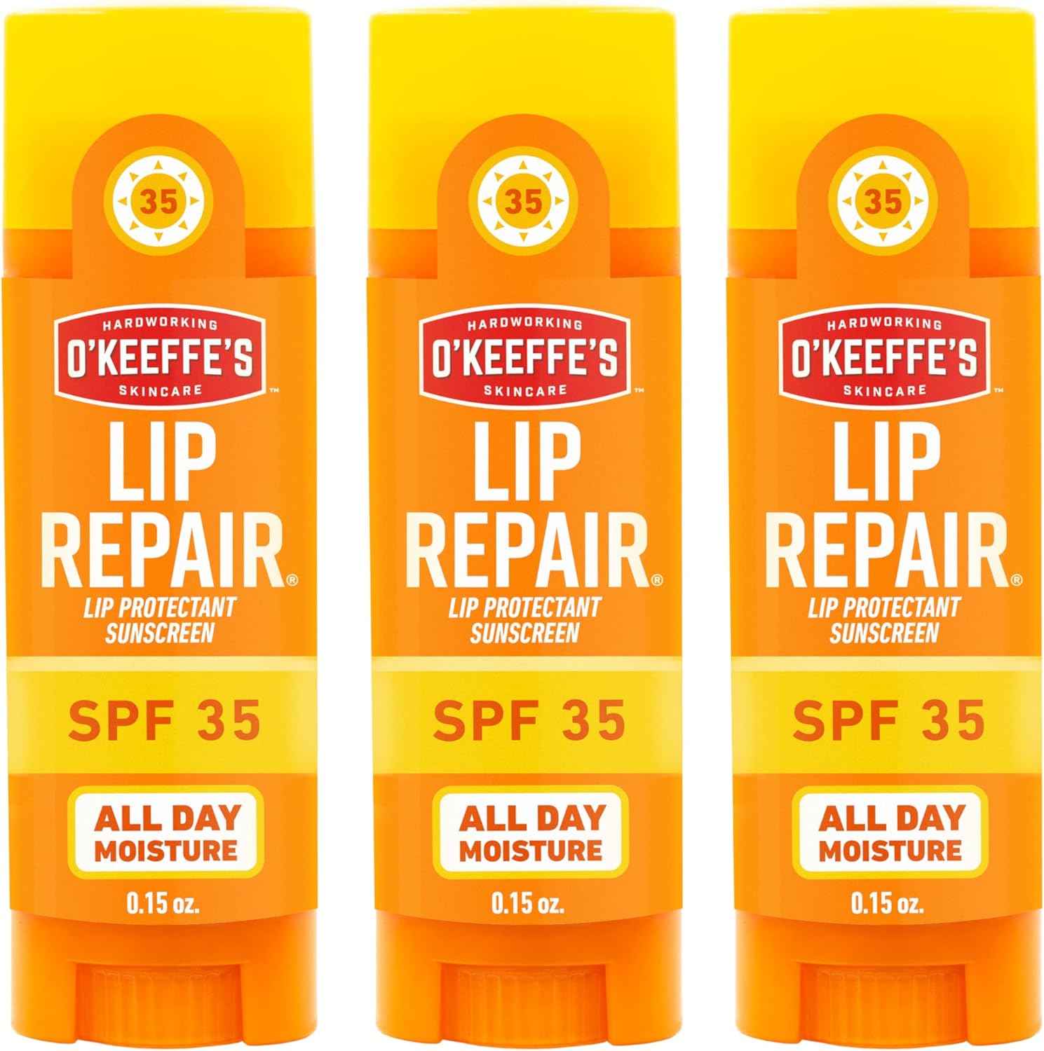 O'Keeffe's Lip Repair SPF 35 Lip Balm - Sun-Safe Moisturizer for Extremely Cracked, Dry Lips