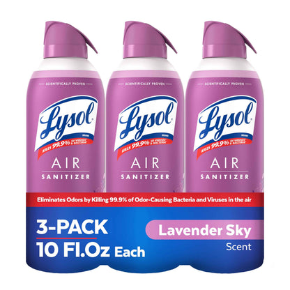 Lysol Air Sanitizer Spray with Bacterial Odor Eliminator for Home & Office, Sanitizing Air Spray, Air Freshener Alternative