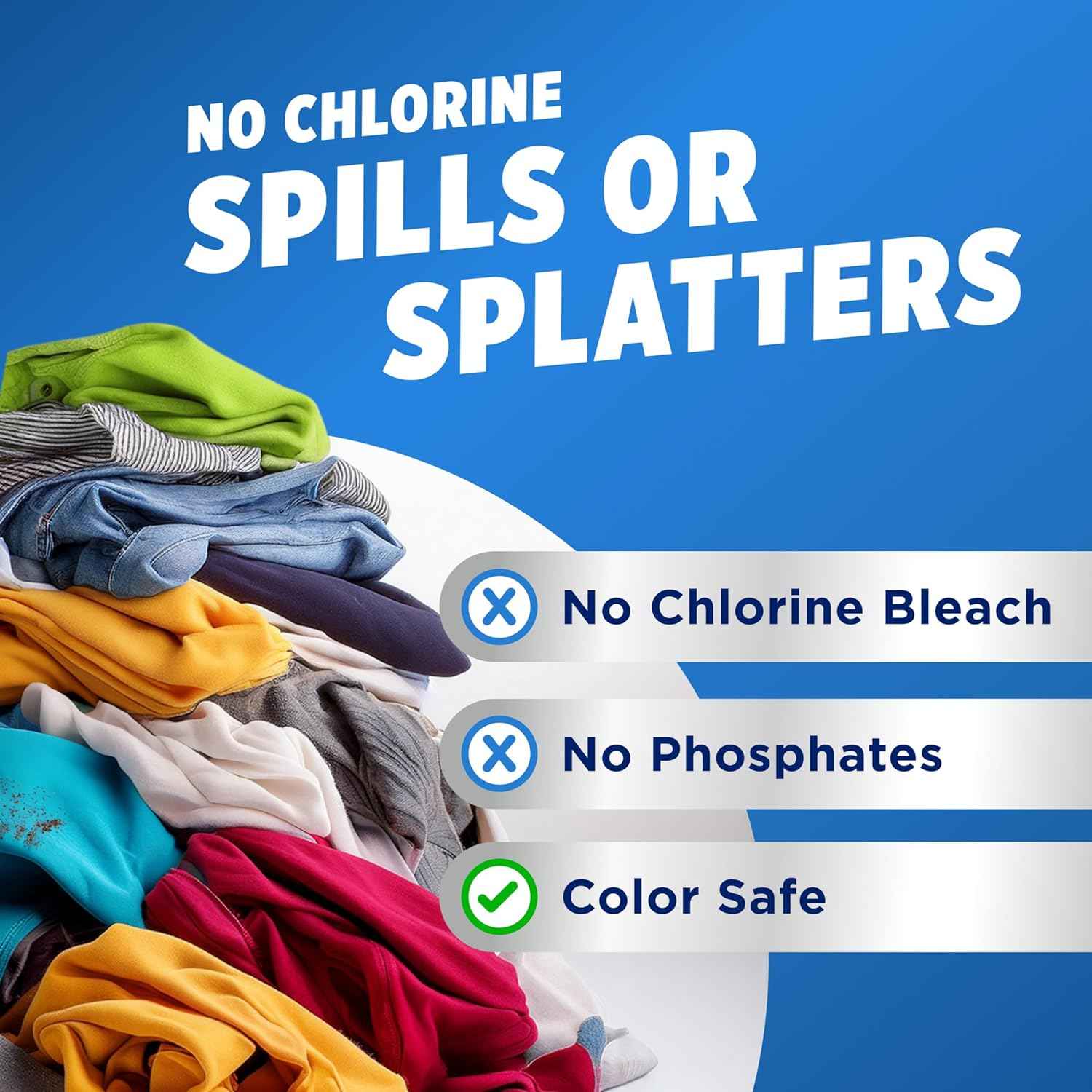 OxiClean White Revive Whitener & Stain Remover Liquid Additive, Water-Activated Oxygen Bleach for Laundry