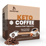 Rapidfire Caramel Macchiato Ketogenic High Performance Keto Coffee Pods, Supports Energy & Metabolism, Weight Management, Single Serve K Cup, Brown