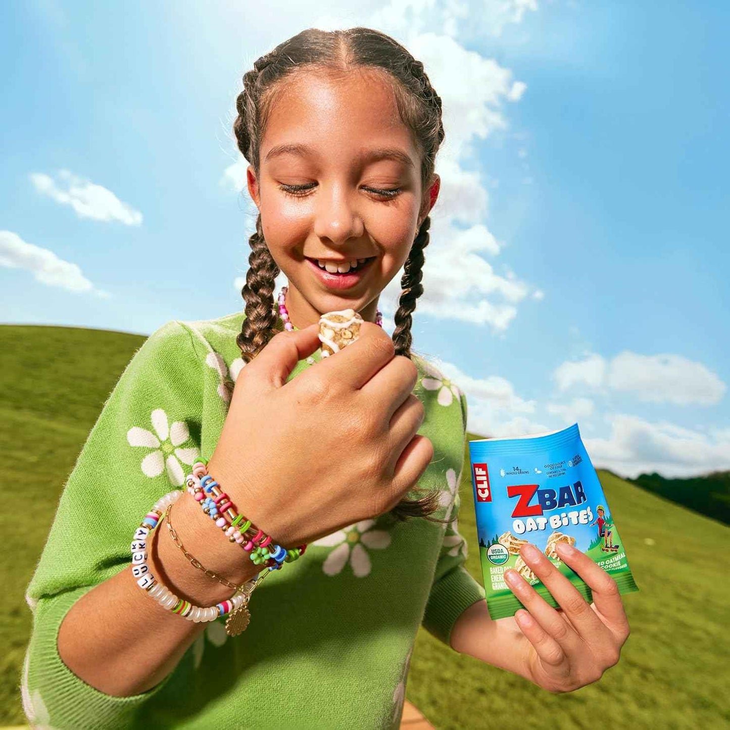Zbar Oat Bites - Baked Oat Energy Granola Bites - USDA Organic Snacks for Kids - 14g Whole Grains (6 Snack Packs)